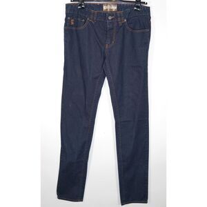 Galliano Dark Blue Stretch Denim Low Rise Slim Fit Jeans size 32